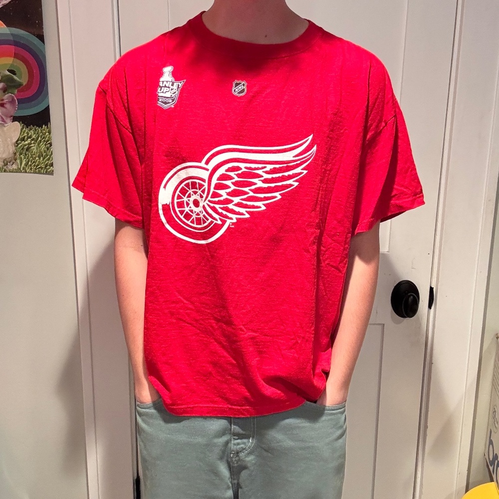 2008 Stanely Cup redwings shirt